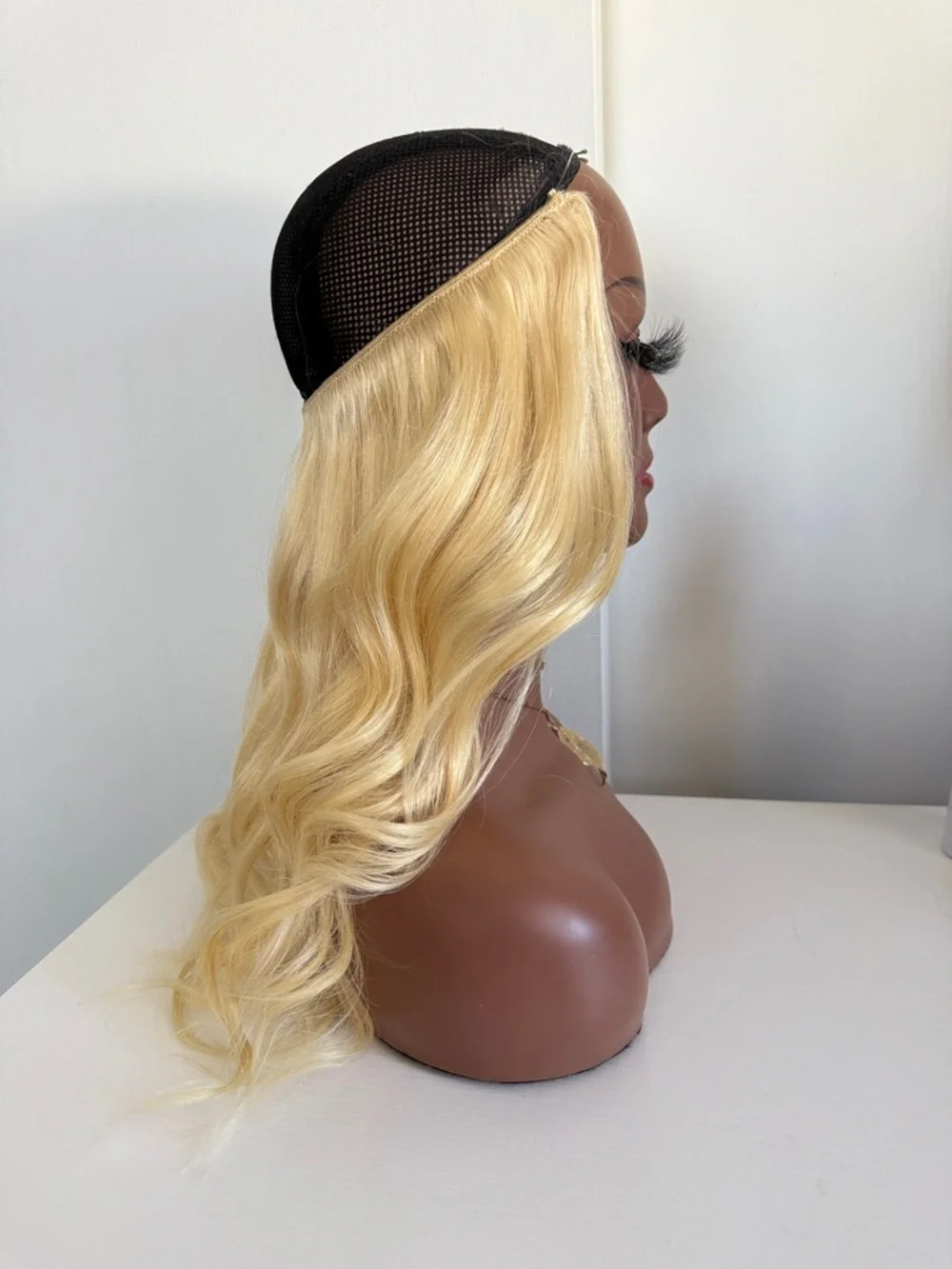 16” 100% Human Blonde Hair Extensions with Invisible Wire